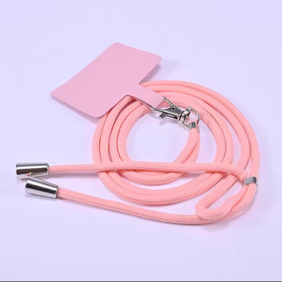 Coral pink SafeGrip phone lanyard